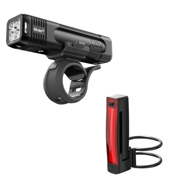 KNOG Blinder Pro 700+ Plus Rear – Kit Éclairage Avant / Arrière – Noir - Peloton GP