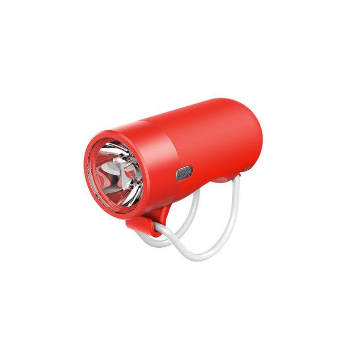 KNOG Lampe Avant Plug rouge – 250 Lumens – USB Rechargeable – IP67 - Peloton GP