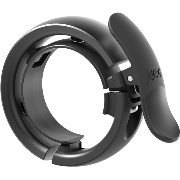 KNOG Sonnette Oi Bell Prima – Anthracite – Wave - Tek – Ø22.2 / 23.8–31.8 mm - Peloton GP