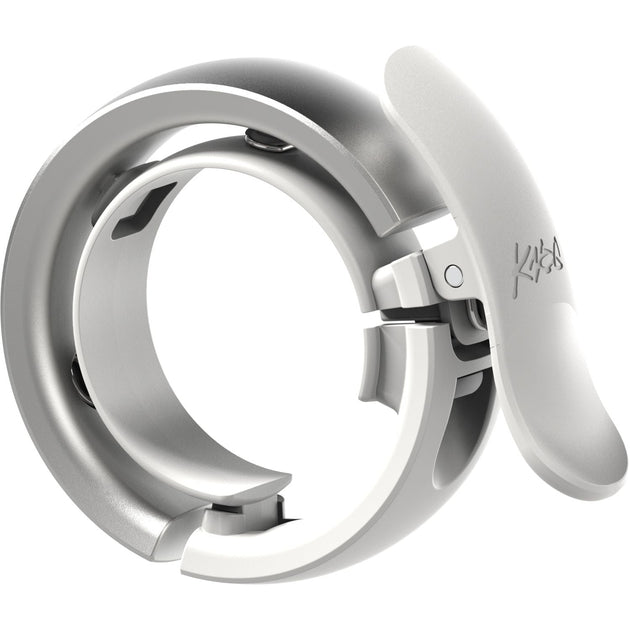 KNOG Sonnette Oi Bell Prima – Grey – Wave - Tek – Ø22.2 / 23.8–31.8 mm - Peloton GP