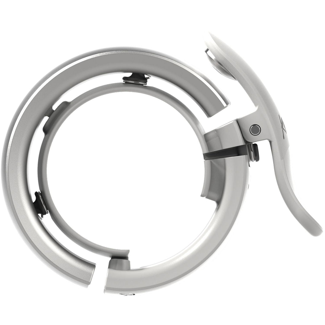 KNOG Sonnette Oi Bell Prima – Grey – Wave - Tek – Ø22.2 / 23.8–31.8 mm - Peloton GP
