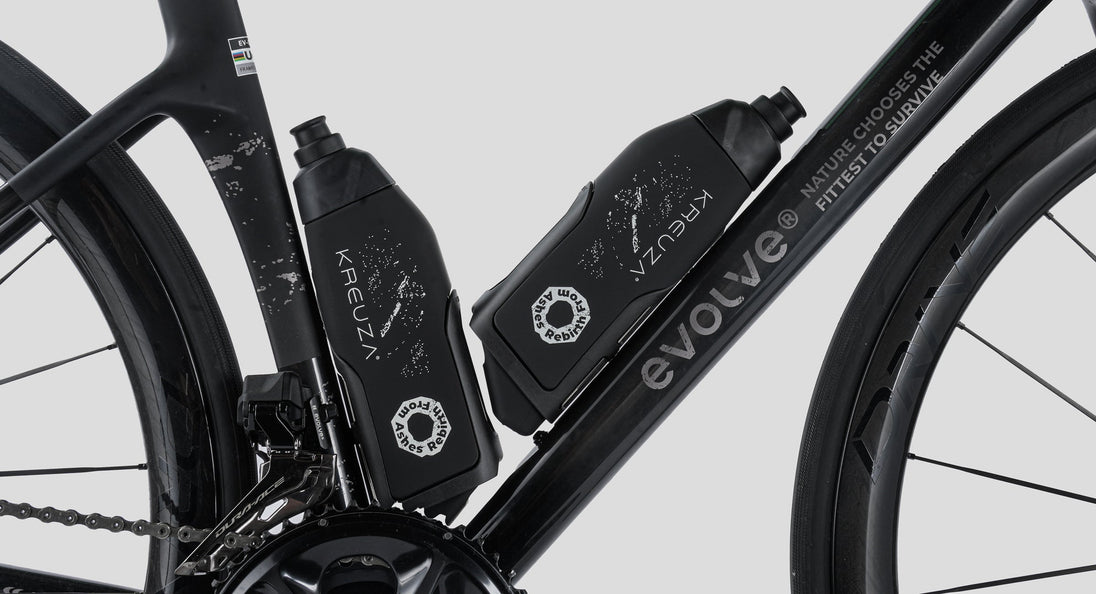 KREUZA Gourde Slice Aerodynamic – 620 ml – Noire - Peloton GP