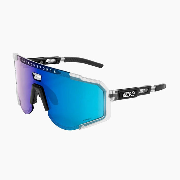 Lunettes AEROSCOPE Cristal Brillant / Bleu Miroir - Scicon - Peloton GP