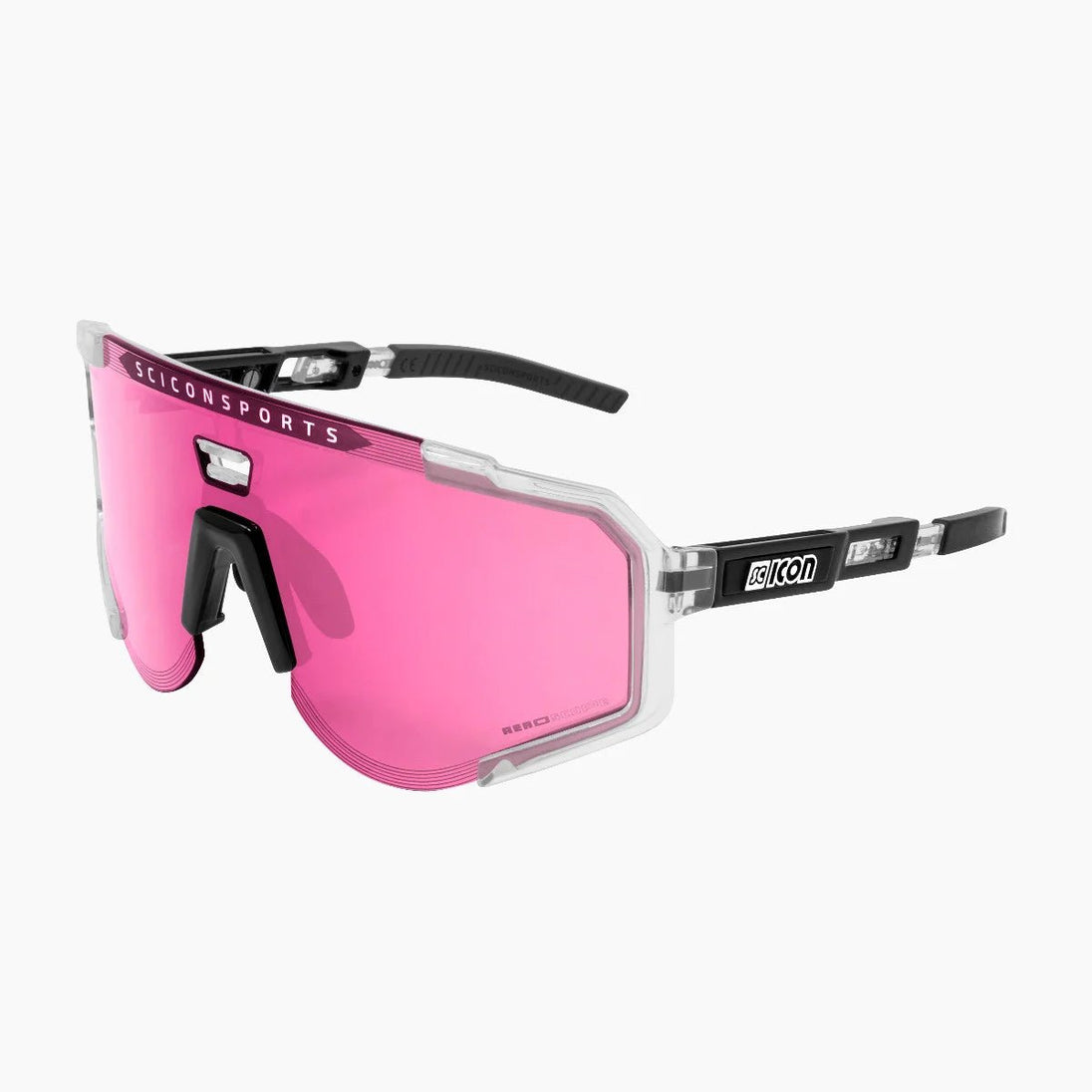 Lunettes AEROSCOPE Cristal Brillant / Rose - Scicon - Peloton GP