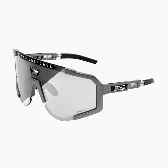 Lunettes AEROSCOPE Gris Anthracite / Photochromique Gris Miroir - Scicon - Peloton GP