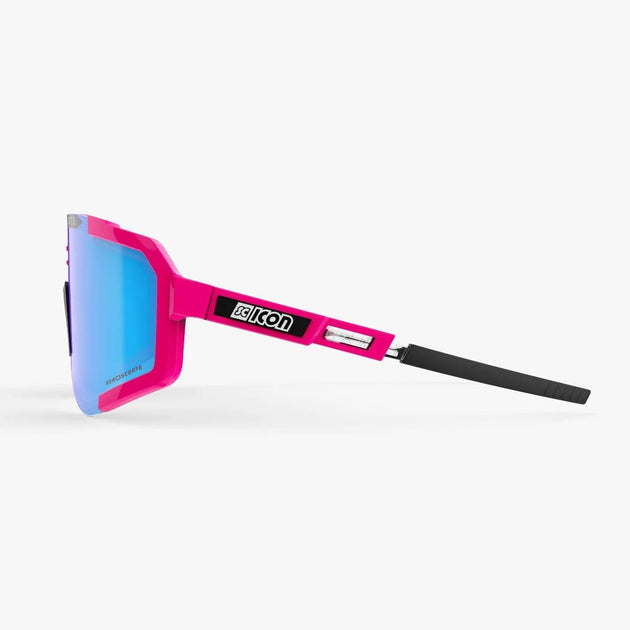 Lunettes AEROSCOPE Rose Fluo / Bleu Miroir - Scicon - Peloton GP