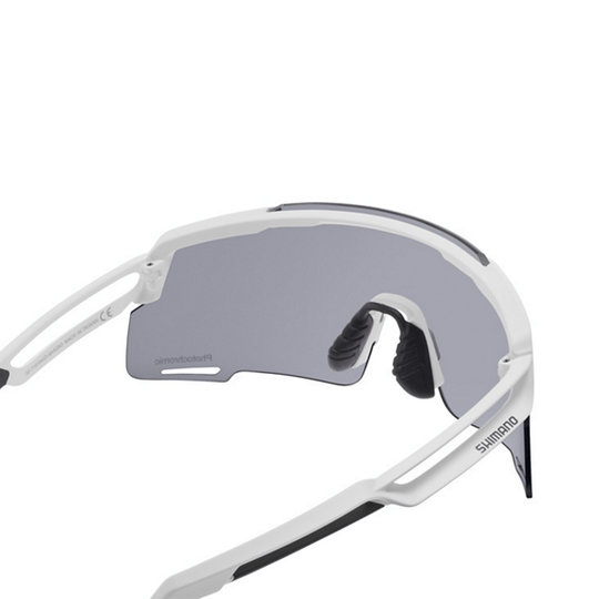 Lunettes CE - EQNX5 EQUINOX 4 Gris photochromique Blanc mat - SHIMANO - Peloton GP