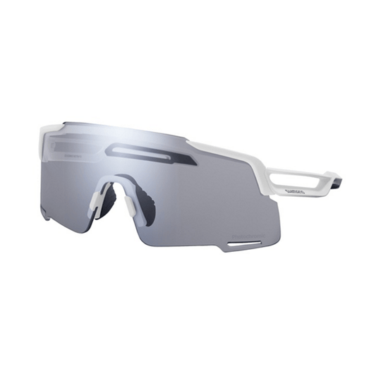 Lunettes CE - EQNX5 EQUINOX 4 Gris photochromique Blanc mat - SHIMANO - Peloton GP