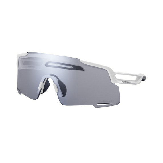 Lunettes CE - EQNX5 EQUINOX 4 Gris photochromique Blanc mat - SHIMANO - Peloton GP