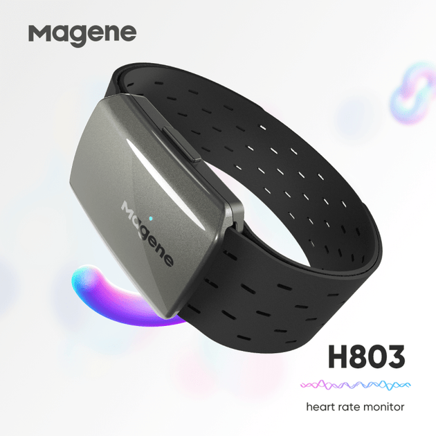 MAGENE Brassard De Fréquence Cardiaque H803 ANT+ / Bluetooth Rechargeable - Peloton GP