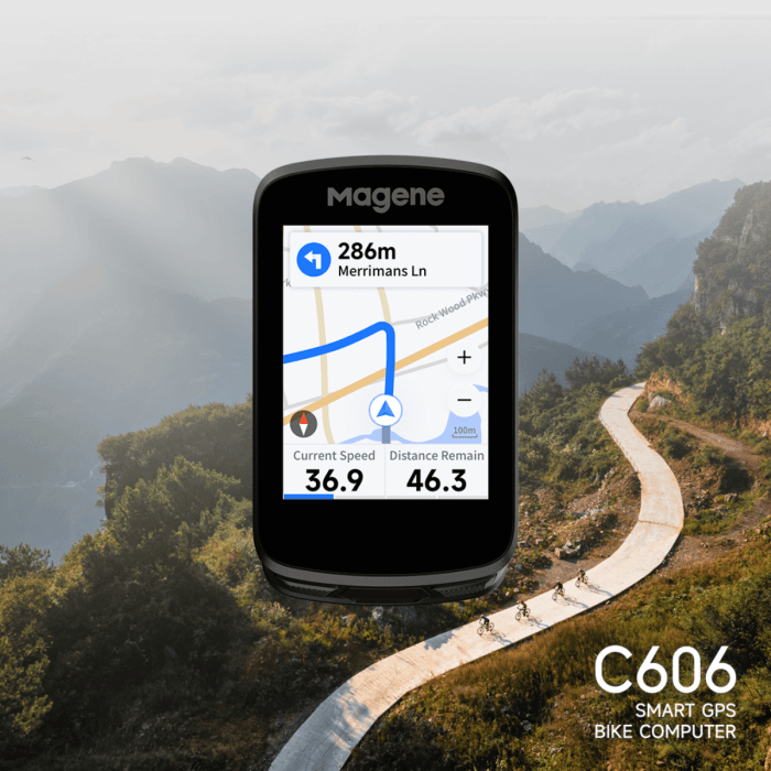 Magene C606 – GPS Vélo Tactile Grand Écran 2,8" - Peloton GP