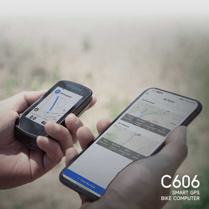 Magene C606 – GPS Vélo Tactile Grand Écran 2,8" - Peloton GP