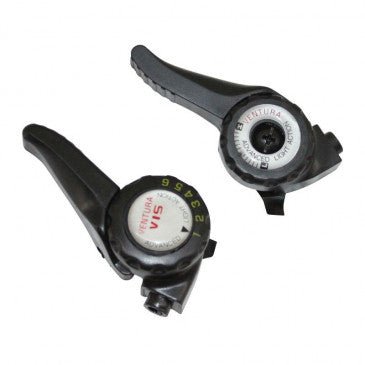 Manettes VTT Indexées À Collier Sur Cintre 6V Paire - Peloton GP