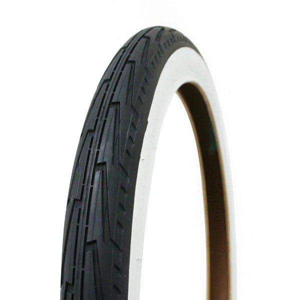 MICHELIN City-J Pneu Ville 20 x 1 3/8 (37-451) Noir / Blanc - Peloton GP
