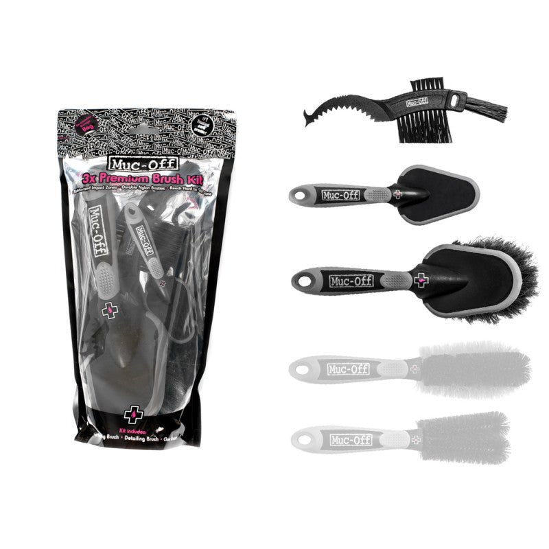 MUC - OFF – KIT DE 3 BROSSES DE NETTOYAGE - Peloton GP