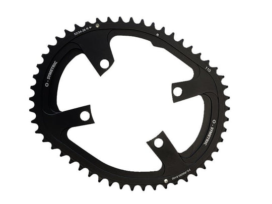 OSYMETRIC Plateau extérieur Route 12V 110 BCD 4 Branches Shimano R9200 / R8100 / R7100 - Peloton GP