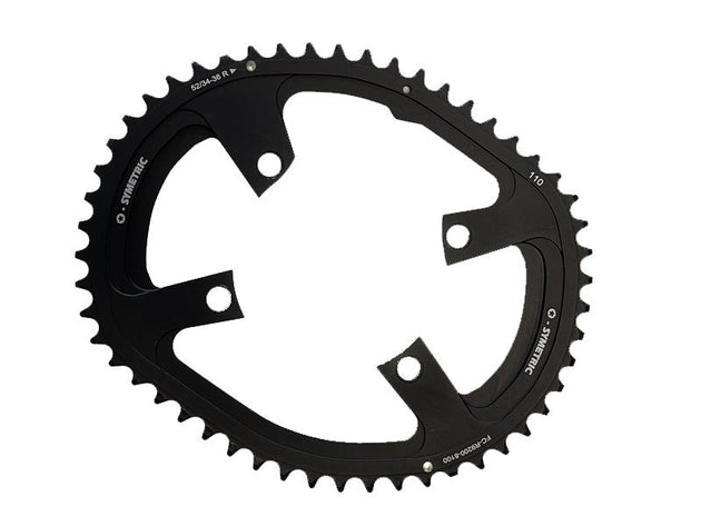 OSYMETRIC Plateau extérieur Route 12V 110 BCD 4 Branches Shimano R9200 / R8100 / R7100 - Peloton GP