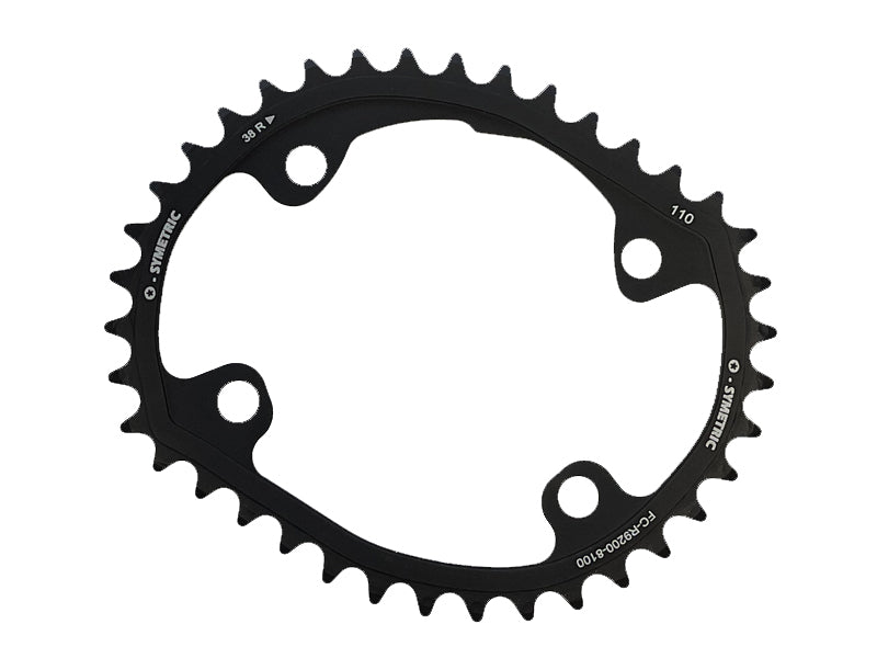 OSYMETRIC Plateau intérieur Route 12V 110 BCD 4 Branches Shimano R9200 / R8100 / R7100 - Peloton GP