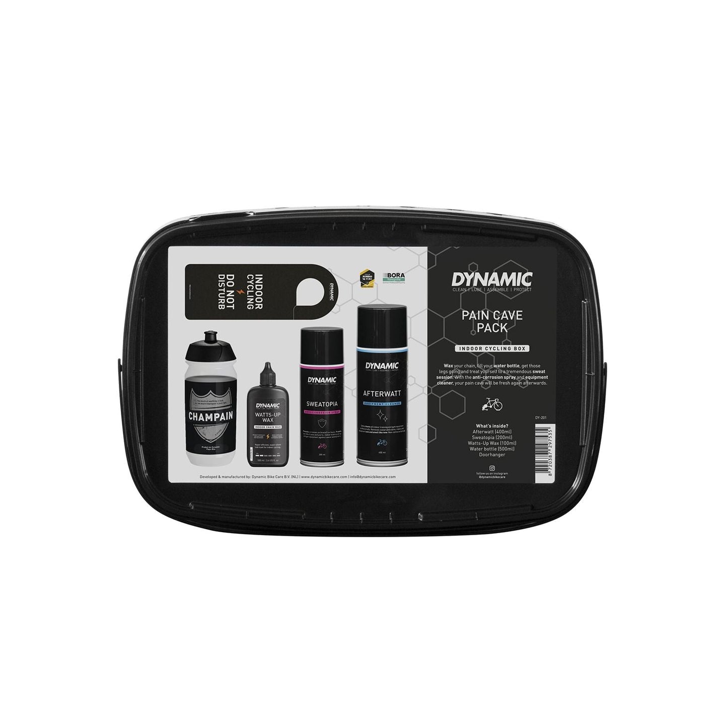 Pack DYNAMIC Pain Cave – Entretien Vélo Indoor + Bouteille & Accessoires - Peloton GP
