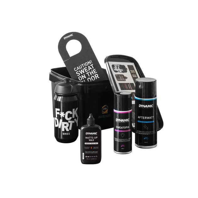 Pack DYNAMIC Pain Cave – Entretien Vélo Indoor + Bouteille & Accessoires - Peloton GP