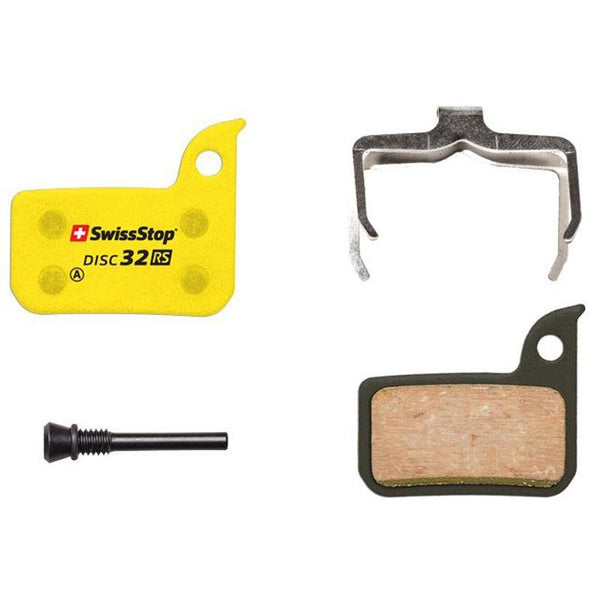 Paire de plaquettes organiques disc 32 RS - SwissStop - Peloton GP