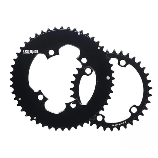 PASS QUEST Plateau 2x AERO Pour SRAM Force 110 BCD Quarq AXS 12V - Peloton GP