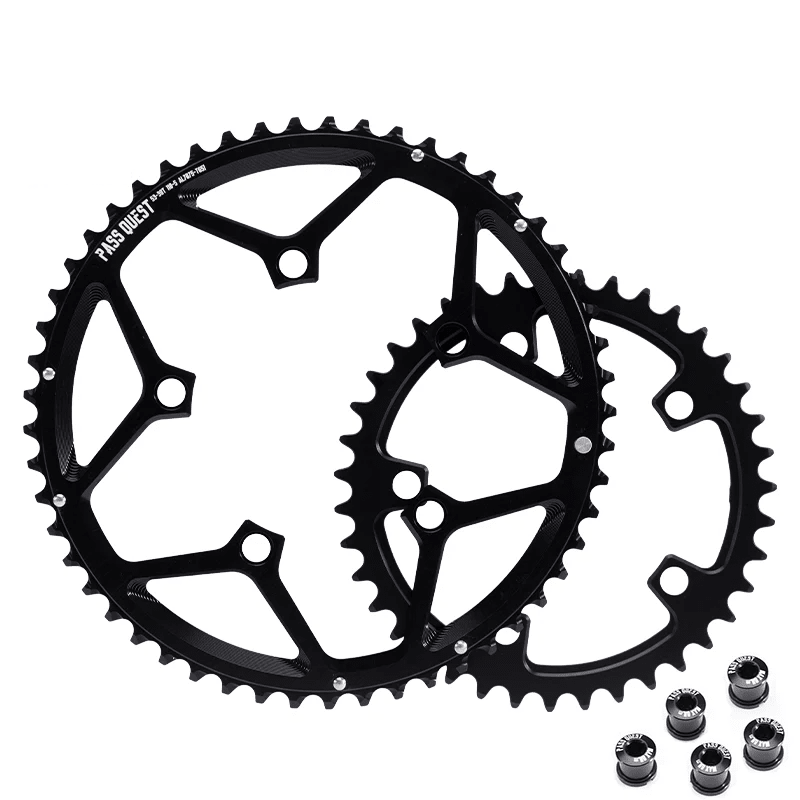 PASS QUEST Plateau Double Route Hollow 110 BCD 5 Branches 11/12 Vitesses - Peloton GP