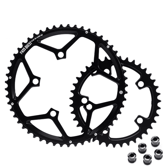 PASS QUEST Plateau Double Route Hollow 110 BCD 5 Branches 11/12 Vitesses - Peloton GP
