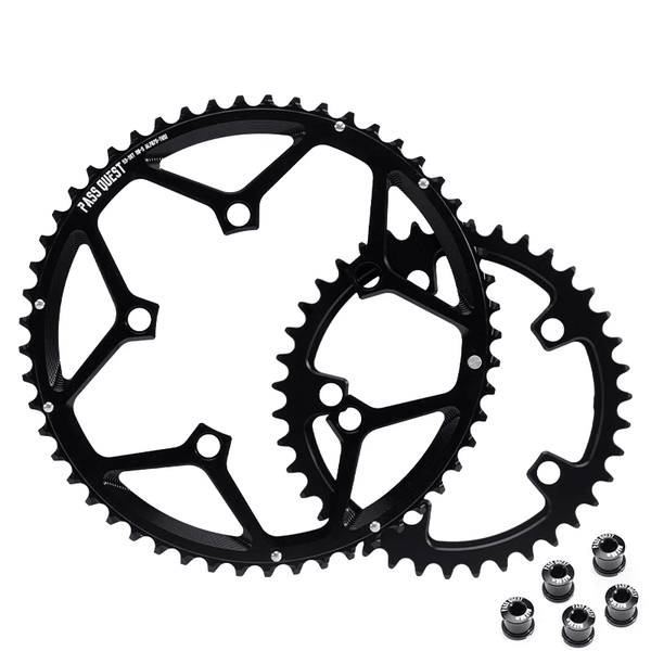 PASS QUEST Plateau Double Route Hollow 110 BCD 5 Branches 11/12 Vitesses - Peloton GP