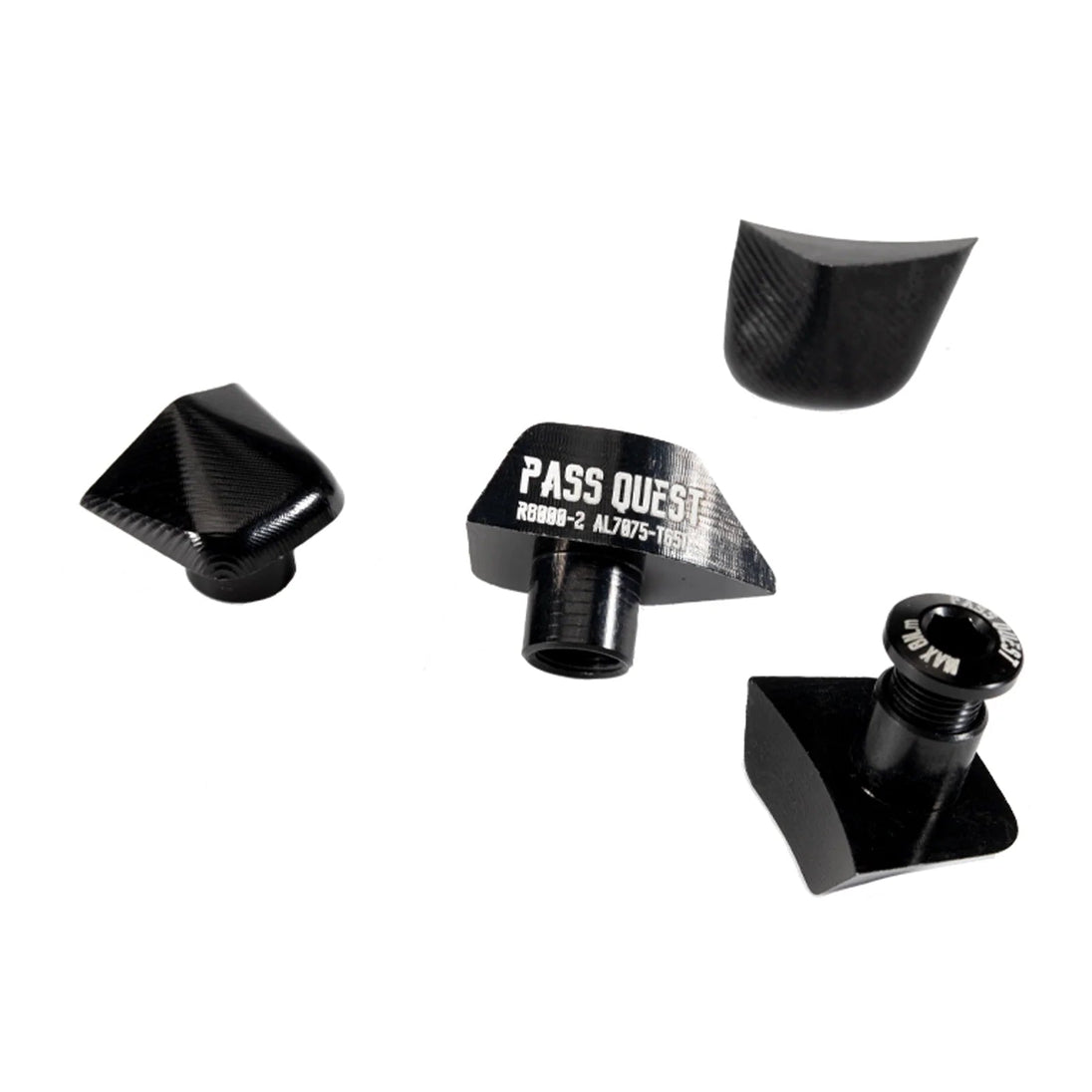 PASS QUEST Vis De Fixation Plateau 2x Pour Shimano R7000 / R8000 / R8100 / R9100 / R9200 - Peloton GP