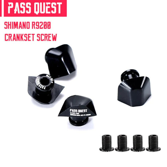 PASS QUEST Vis De Fixation Plateau 2x Pour Shimano R7000 / R8000 / R8100 / R9100 / R9200 - Peloton GP
