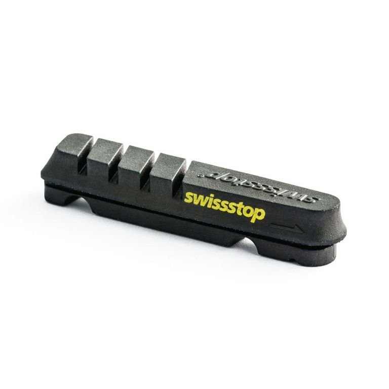 Patins de frein SwissStop Flash Evo carbone noir kit 4 - Peloton GP