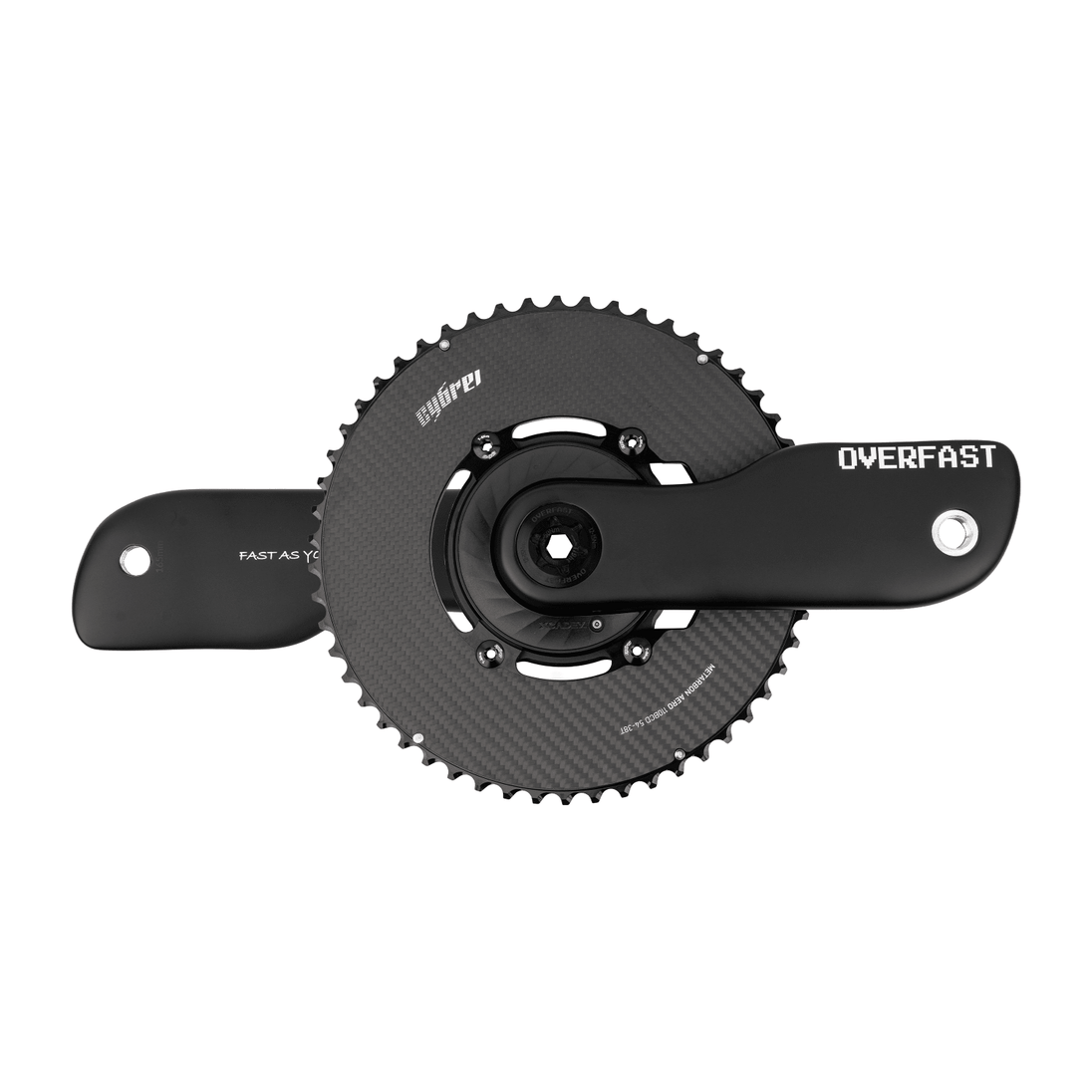 Pédalier Overfast Aerox Capteur XCADEY Plateaux Metarbon - Peloton GP