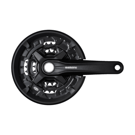 PÉDALIER SHIMANO FC - MT210 - 3 – 175 MM – 3X9V – 40/30/22T – AVEC GARDE - CHAÎNE - Peloton GP