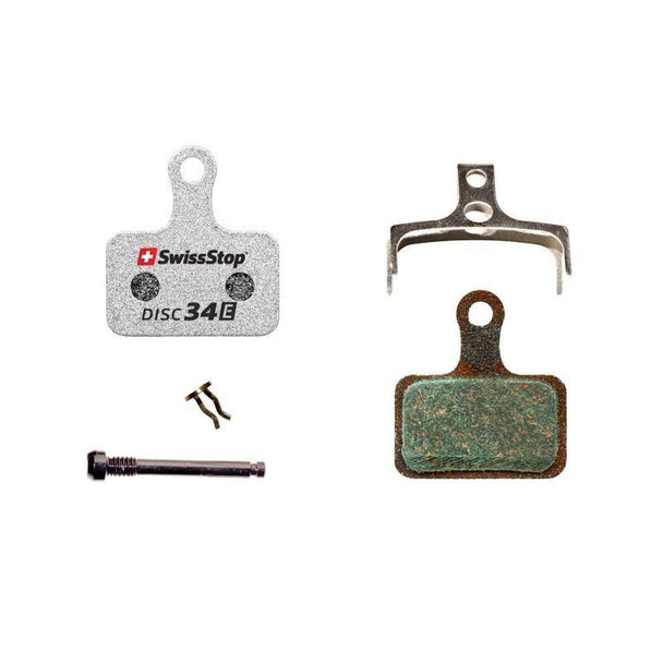 Plaquettes de Frein SwissStop Disc 34 E – Organiques – Shimano Dura Ace / Ultegra / 105 – Flat Mount - Peloton GP