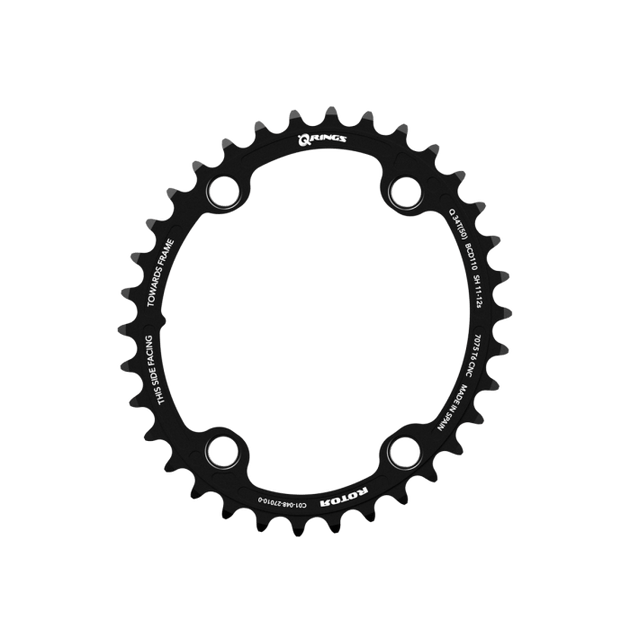 Plateau intérieur ovale Q Ring 110x4 11 - 12v - Rotor - Peloton GP