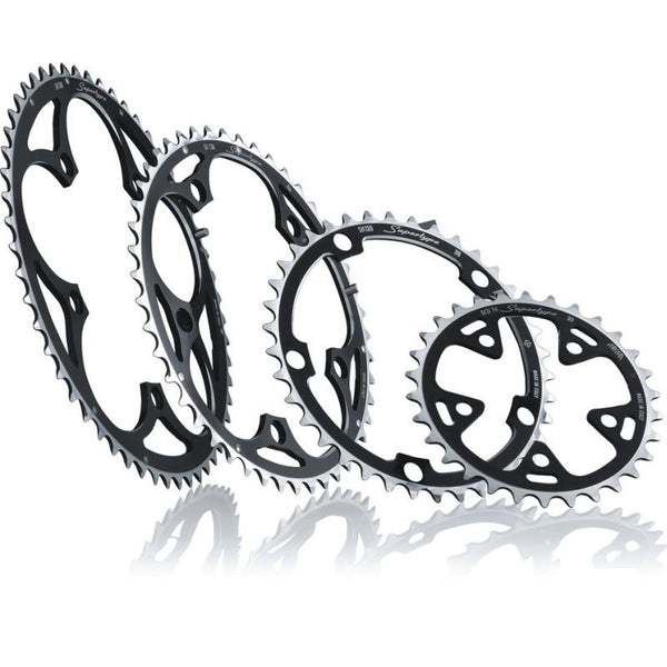 Plateau Miche Supertype Shimano 9/10v Extérieur 130 BCD 52 Dents Noir - Peloton GP