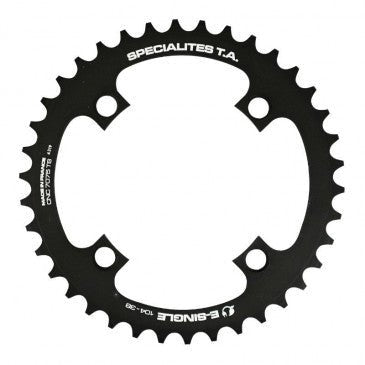 Plateau Spécialités T.A. VAE E - Single 38 Dents 4 Branches 104 mm Noir - Peloton GP