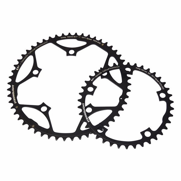 Plateau Stronglight CT2 130 Mm 10/11v 39 Dents Noir - Peloton GP