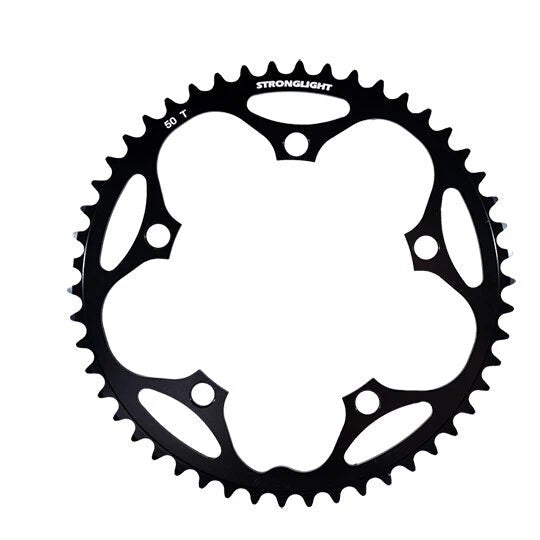 Plateau Stronglight Type S - 5083 130 mm 9/10V Noir 50 Dents - Peloton GP