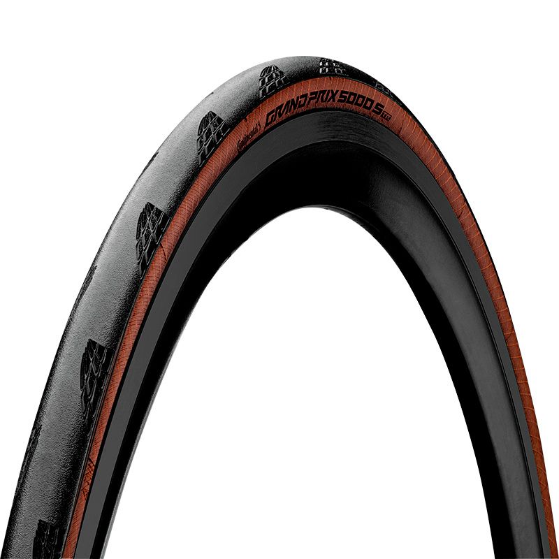 PNEU CONTINENTAL GRAND PRIX 5000 S – TUBELESS READY – 700 x 28C – BLACKCHILI – CRÈME - Peloton GP