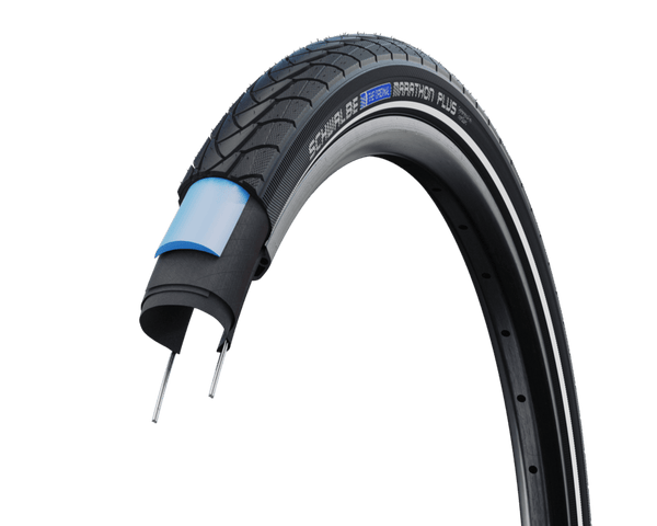 Pneu Marathon Plus 26" Noir et Reflex - SCHWALBE - Peloton GP