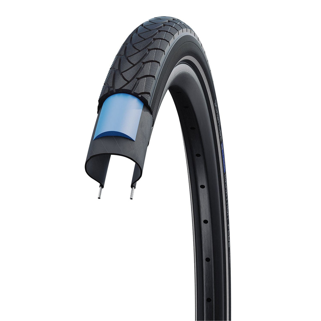Pneu Marathon Plus 26x1.75 Noir et Reflex - SCHWALBE - Peloton GP