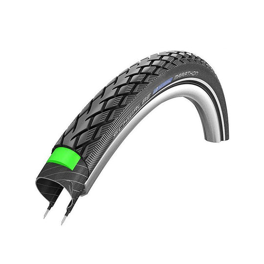 Pneu Schwalbe Marathon 16x1.35 (35 - 349) – GreenGuard – TwinSkin – E - Bike Ready – Noir Réfléchissant - Peloton GP