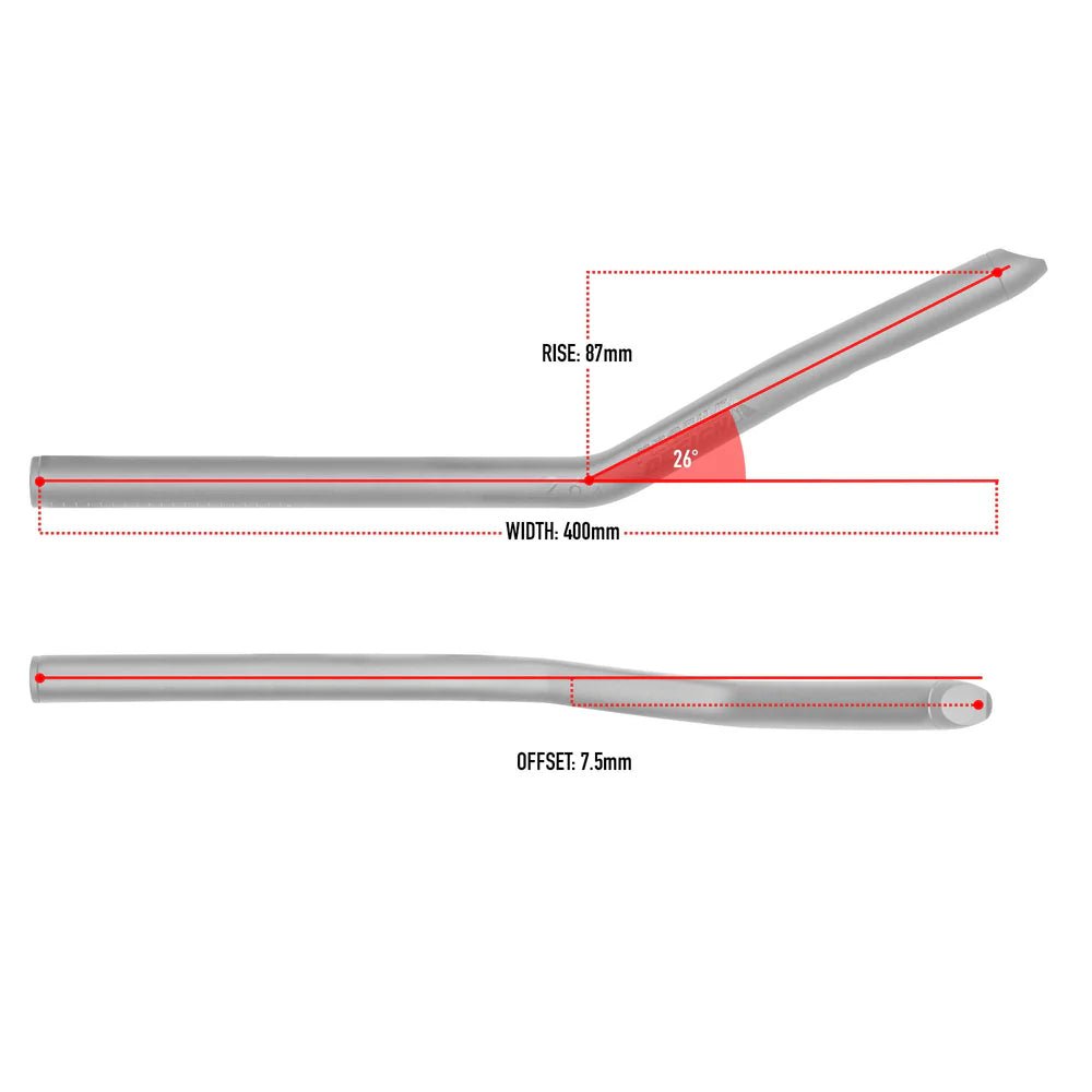 PROFILE DESIGN Extensions Aluminium 26A 22.2 mm - Peloton GP