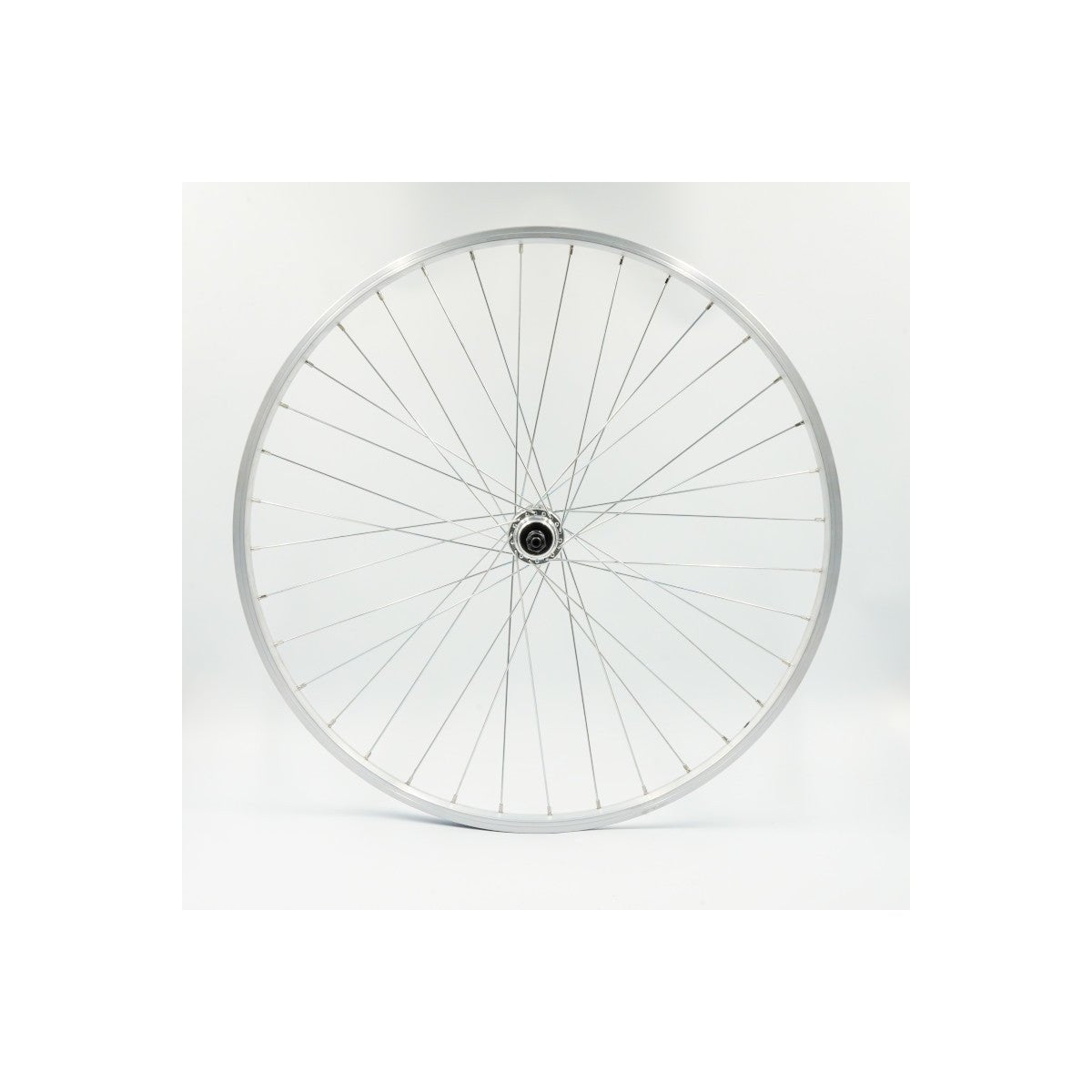 Roue Arrière 26" RL 7V Jante Alu Simple Paroi Argent QR10 - Peloton GP
