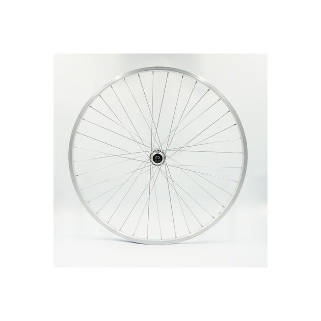 Roue Arrière 26" RL 7V Jante Alu Simple Paroi Argent QR10 - Peloton GP