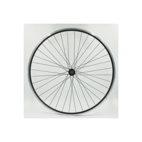 Roue avant 700 VTC double paroi noire à patins - Peloton GP