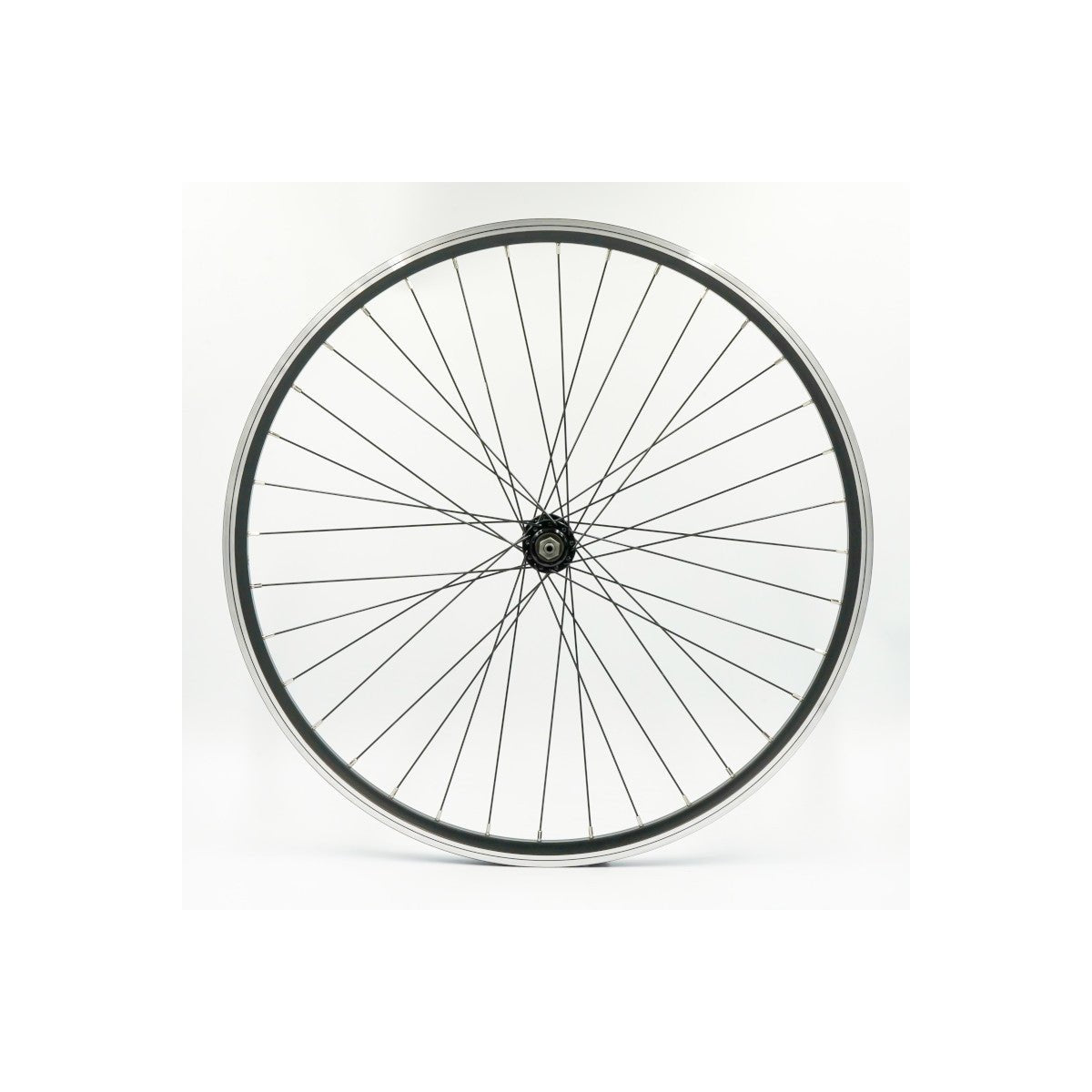 Roue avant LRT 26" alu double paroi noir axe QR10 - Peloton GP