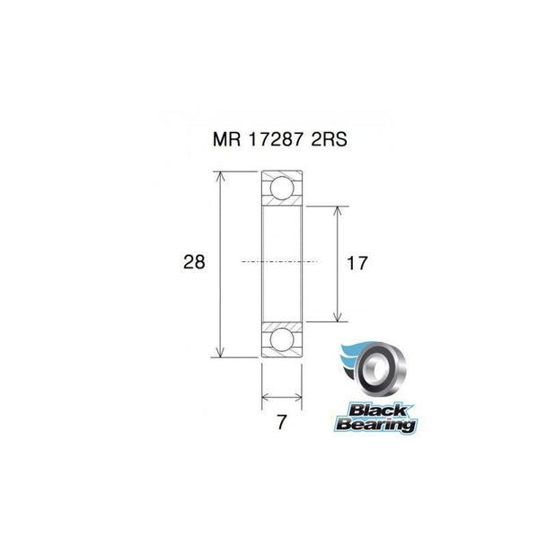 Roulement 17287 2RS B3 - BLACKBEARING - Peloton GP